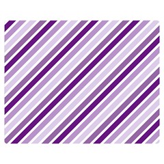 Violet Stripes Double Sided Flano Blanket (medium) 