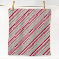 Candy Diagonal Lines Face Towel by snowwhitegirl