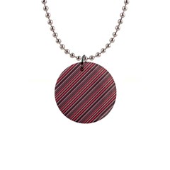 Brownish Diagonal Lines Button Necklaces
