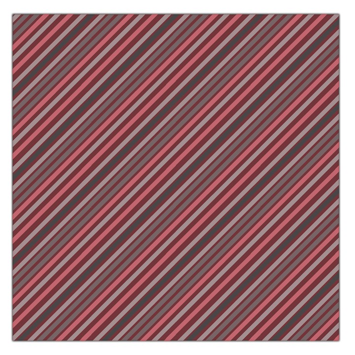 Brownish Diagonal Lines Large Satin Scarf (Square)