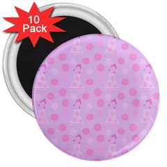 Lilac Dress 3  Magnets (10 Pack)  by snowwhitegirl
