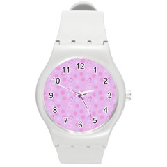 Lilac Dress Round Plastic Sport Watch (m)