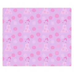 Lilac Dress Double Sided Flano Blanket (small)  by snowwhitegirl