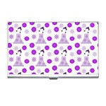 Lilac Dress On White Business Card Holders Front