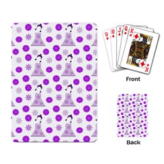 Lilac Dress On White Playing Card by snowwhitegirl