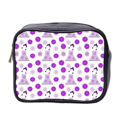 Lilac Dress On White Mini Toiletries Bag 2-side by snowwhitegirl