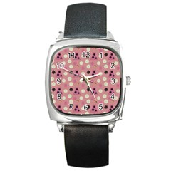 Mauve Dress Square Metal Watch by snowwhitegirl