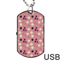 Mauve Dress Dog Tag Usb Flash (one Side) by snowwhitegirl