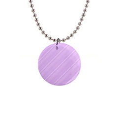 Lilac Diagonal Lines Button Necklaces by snowwhitegirl