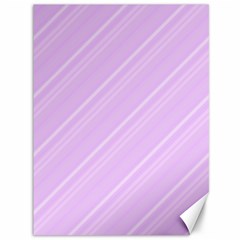 Lilac Diagonal Lines Canvas 36  X 48  