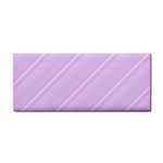 Lilac Diagonal Lines Hand Towel Front