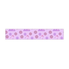 Violet Pink Flower Dress Flano Scarf (mini) by snowwhitegirl