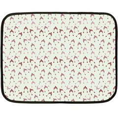 Little Winter Hats Blue Fleece Blanket (mini) by snowwhitegirl