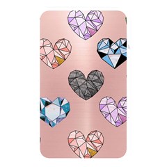 Gem Hearts And Rose Gold Memory Card Reader (rectangular)