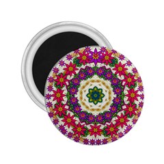 Fauna Fantasy Bohemian Midsummer Flower Style 2 25  Magnets by pepitasart