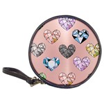 gem hearts and rose gold Classic 20-CD Wallets Front