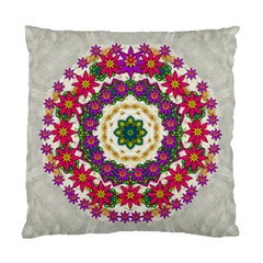 Fauna Fantasy Bohemian Midsummer Flower Style Standard Cushion Case (two Sides) by pepitasart