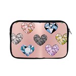 gem hearts and rose gold Apple MacBook Pro 13  Zipper Case Front