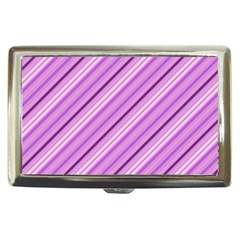 Violet Diagonal Lines Cigarette Money Cases