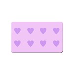 Violet Heart Magnet (Name Card) Front