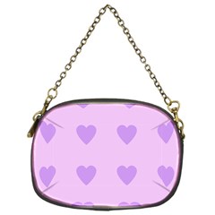 Violet Heart Chain Purses (one Side) 