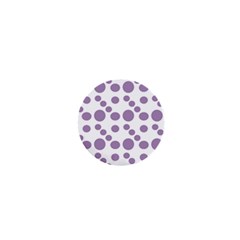 Violet Dots 1  Mini Buttons