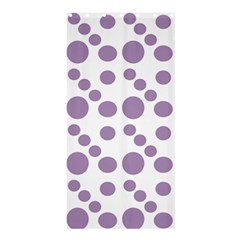 Violet Dots Shower Curtain 36  X 72  (stall)  by snowwhitegirl