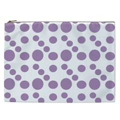 Violet Dots Cosmetic Bag (xxl)