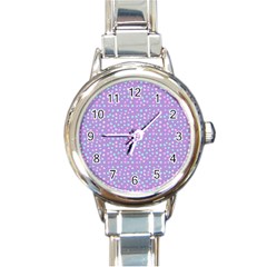 Heart Drops Round Italian Charm Watch