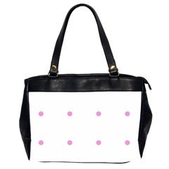 Pink Dots Office Handbags (2 Sides) 