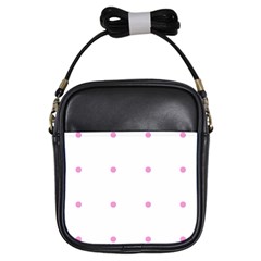 Pink Dots Girls Sling Bags