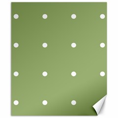 Olive Dots Canvas 8  X 10  by snowwhitegirl