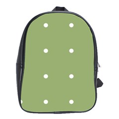 Olive Dots School Bag (large)