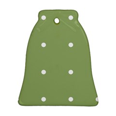 Olive Dots Bell Ornament (two Sides)