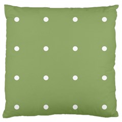 Olive Dots Standard Flano Cushion Case (two Sides)