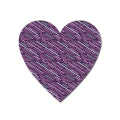 Silly Stripes Heart Magnet by snowwhitegirl