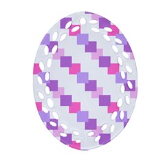 Geometric Squares Ornament (oval Filigree)