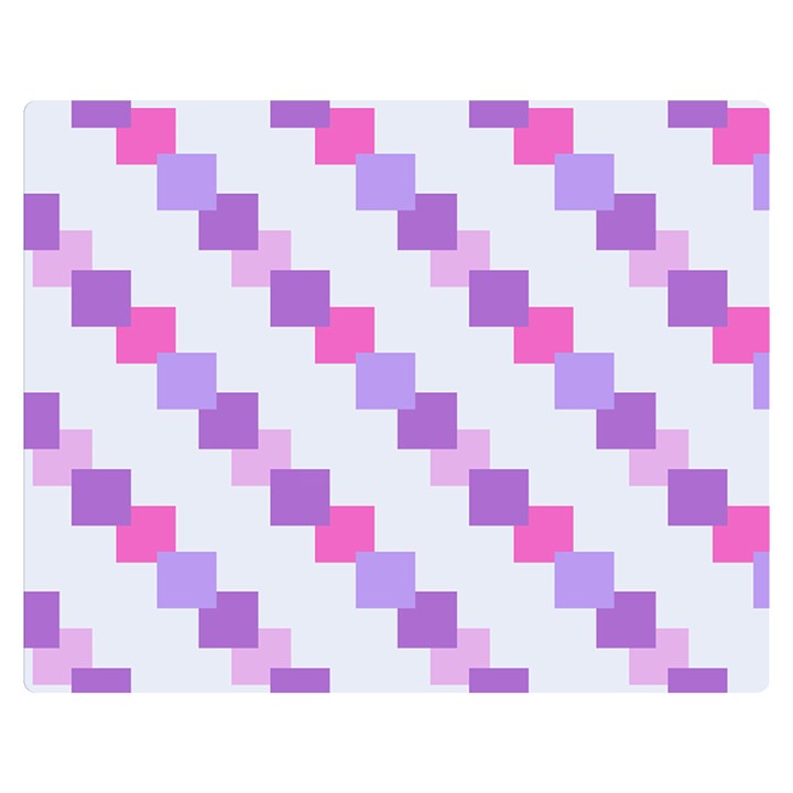 Geometric Squares Double Sided Flano Blanket (Medium) 