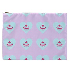 Pink Cupcake Cosmetic Bag (xxl) by snowwhitegirl