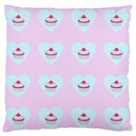 Pink Cupcake Standard Flano Cushion Case (Two Sides) Back
