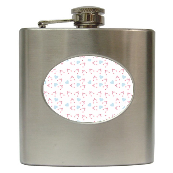 Pink Hats Hip Flask (6 oz)