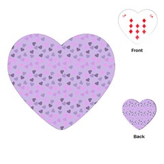 Heart Drops Violet Playing Cards (heart)  by snowwhitegirl