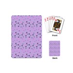 Heart Drops Violet Playing Cards (Mini)  Back