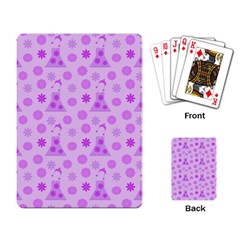 Purple Dress Playing Card by snowwhitegirl