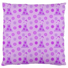 Purple Dress Standard Flano Cushion Case (one Side)