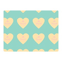 Teal Cupcakes Double Sided Flano Blanket (mini) 