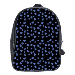 Blue Hearts School Bag (xl)