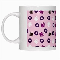 Pink Donuts White Mugs