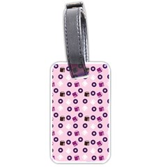 Pink Donuts Luggage Tags (one Side) 