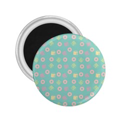 Teal Donuts And Milk 2 25  Magnets